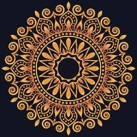 Decorative elements luxury ornament pattern gradient mandala design vector