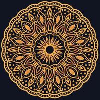 Decorative elements luxury ornament pattern gradient mandala design vector