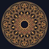 Decorative elements luxury ornament pattern gradient mandala design vector