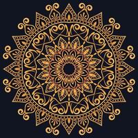 Decorative elements luxury ornament pattern gradient mandala design vector