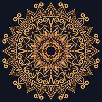 Decorative elements luxury ornament pattern gradient mandala design vector