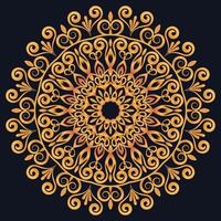 Decorative elements luxury ornament pattern gradient mandala design vector