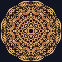 Decorative elements luxury ornament pattern gradient mandala design vector