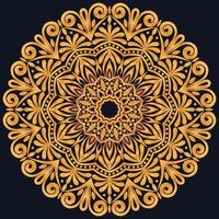 Decorative elements luxury ornament pattern gradient mandala design vector