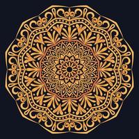 Decorative elements luxury ornament pattern gradient mandala design vector