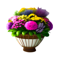 Beautiful Natural colorful Flowers Bouquet png