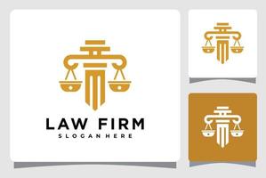 Justice Law Firm Logo Template Design Inspiration vector