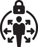 Lock security icon symbol vector image. Illustration of the key secure access system vector design. EPS 10