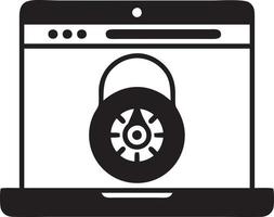 Lock security icon symbol vector image. Illustration of the key secure access system vector design. EPS 10