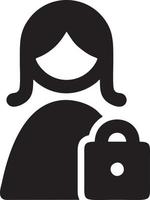 Lock security icon symbol vector image. Illustration of the key secure access system vector design. EPS 10