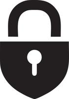 Lock security icon symbol vector image. Illustration of the key secure access system vector design. EPS 10