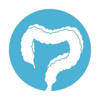 intestine simple icon vector