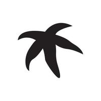 estrella de mar logo icono, vector ilustración modelo diseño