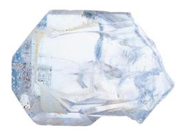 crystal of celestine rock isolated photo