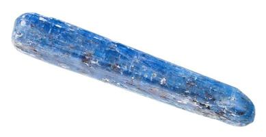 tumbled kyanite crystal isolated on white photo