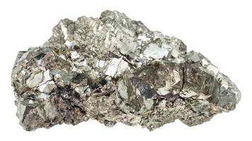 crystals of marcasite white iron pyrite isolated photo