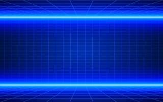 Futuristic technological grid background. Digital futurist cyber space design, cyberpunk technology, Virtual reality, science fiction matrix, science light perspective wallpaper, illustration template photo