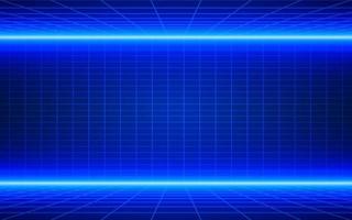 Futuristic technological grid background. Digital futurist cyber space design, cyberpunk technology, Virtual reality, science fiction matrix, science light perspective wallpaper, vector template