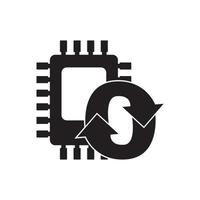 computer RAM icon. vector illustration symbol design