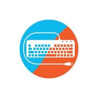 Computer keyboard symbol icon logo,illustration design template vector