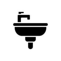 bathroom sink icon design vector template