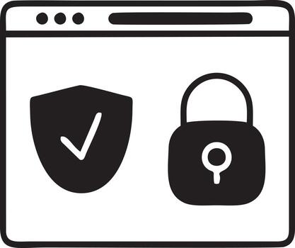 Lock security icon symbol vector image. Illustration of the key secure access system vector design. EPS 10