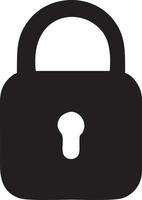 Lock security icon symbol vector image. Illustration of the key secure access system vector design. EPS 10