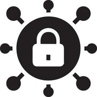 Lock security icon symbol vector image. Illustration of the key secure access system vector design. EPS 10