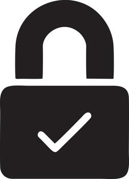 Lock security icon symbol vector image. Illustration of the key secure access system vector design. EPS 10