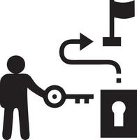 Lock security icon symbol vector image. Illustration of the key secure access system vector design. EPS 10