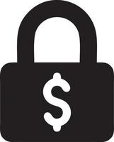 Lock security icon symbol vector image. Illustration of the key secure access system vector design. EPS 10
