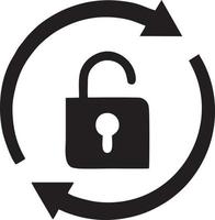 Lock security icon symbol vector image. Illustration of the key secure access system vector design. EPS 10