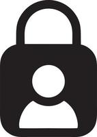 Lock security icon symbol vector image. Illustration of the key secure access system vector design. EPS 10