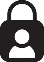 Lock security icon symbol vector image. Illustration of the key secure access system vector design. EPS 10