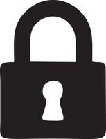 Lock security icon symbol vector image. Illustration of the key secure access system vector design. EPS 10