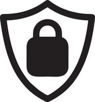 Lock security icon symbol vector image. Illustration of the key secure access system vector design. EPS 10