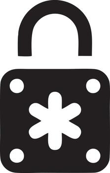 Lock security icon symbol vector image. Illustration of the key secure access system vector design. EPS 10