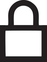 Lock security icon symbol vector image. Illustration of the key secure access system vector design. EPS 10