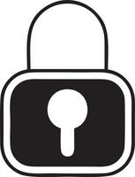 Lock security icon symbol vector image. Illustration of the key secure access system vector design. EPS 10