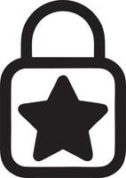 Lock security icon symbol vector image. Illustration of the key secure access system vector design. EPS 10