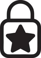 Lock security icon symbol vector image. Illustration of the key secure access system vector design. EPS 10