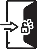 Lock security icon symbol vector image. Illustration of the key secure access system vector design. EPS 10