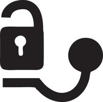 Lock security icon symbol vector image. Illustration of the key secure access system vector design. EPS 10