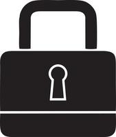 Lock security icon symbol vector image. Illustration of the key secure access system vector design. EPS 10