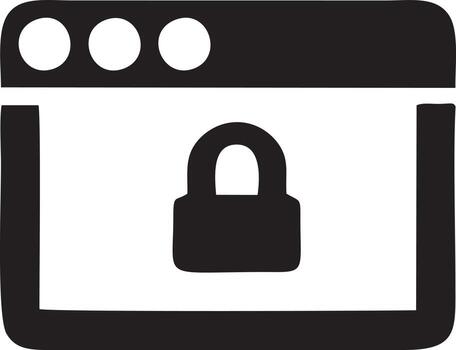 Lock security icon symbol vector image. Illustration of the key secure access system vector design. EPS 10