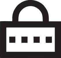 Lock security icon symbol vector image. Illustration of the key secure access system vector design. EPS 10