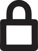 Lock security icon symbol vector image. Illustration of the key secure access system vector design. EPS 10