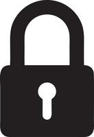 Lock security icon symbol vector image. Illustration of the key secure access system vector design. EPS 10