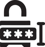 Lock security icon symbol vector image. Illustration of the key secure access system vector design. EPS 10