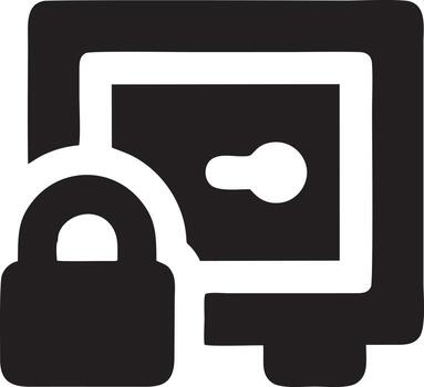 Lock security icon symbol vector image. Illustration of the key secure access system vector design. EPS 10
